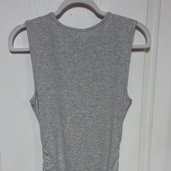Ann Taylor Light Gray Sleeveless Midi Dress - Picture 5 of 5